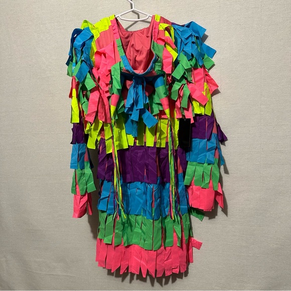 Tipsy Elves Multicolor Fringe Dress - Picture 5 of 6